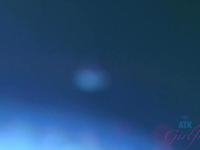 Alex Blake shows her pretty psst to her lucky BF