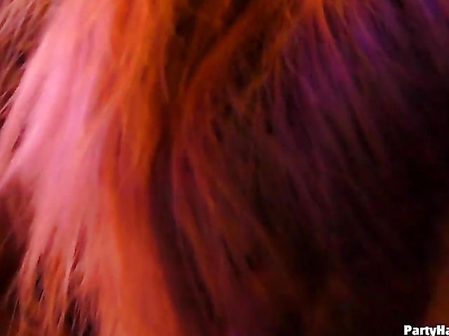 Wild party girls doing dirty things in the nightclub