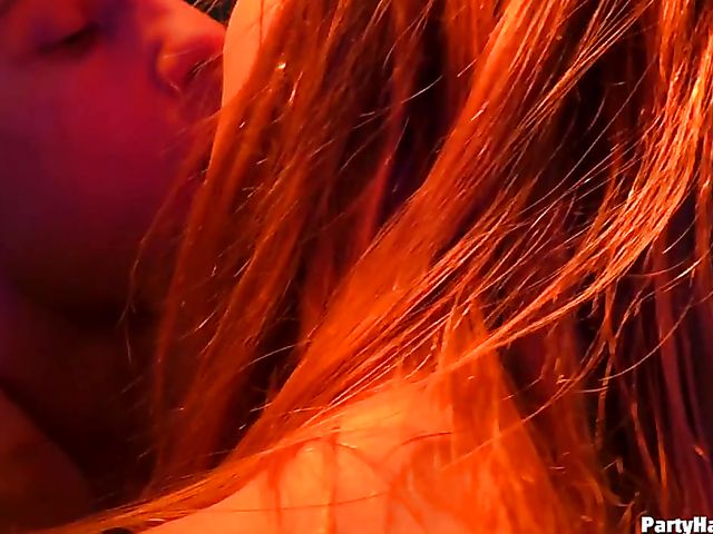 Wild party girls doing dirty things in the nightclub