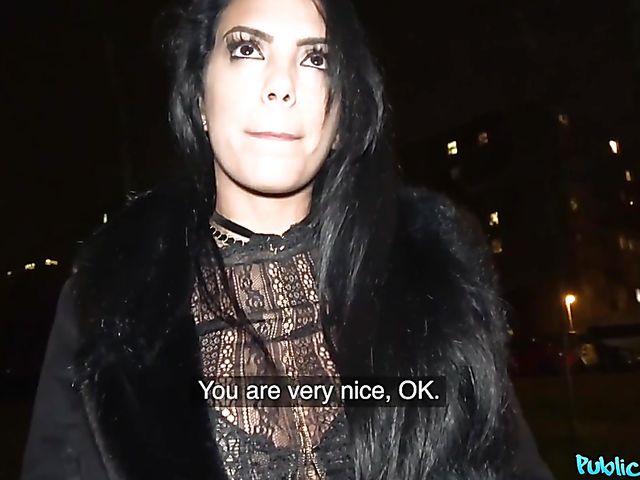 Busty latina Katrina Moreno gets talked into fucking