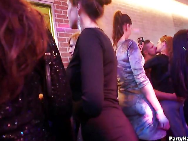 One more sex party in the club with horny women out of control