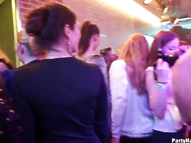 One more sex party in the club with horny women out of control