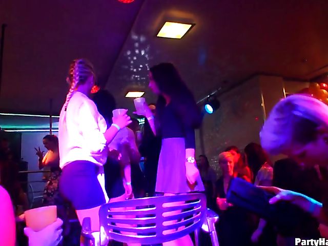 One more sex party in the club with horny women out of control