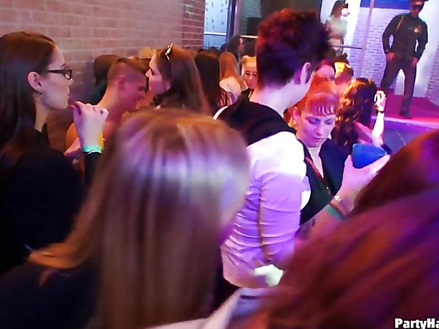 One more sex party in the club with horny women out of control