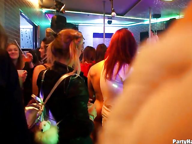 One more sex party in the club with horny women out of control
