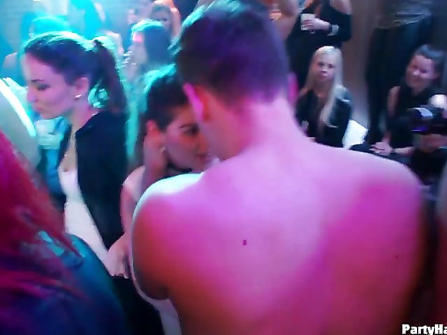 One more sex party in the club with horny women out of control