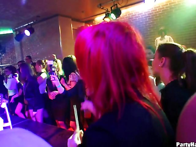 One more sex party in the club with horny women out of control