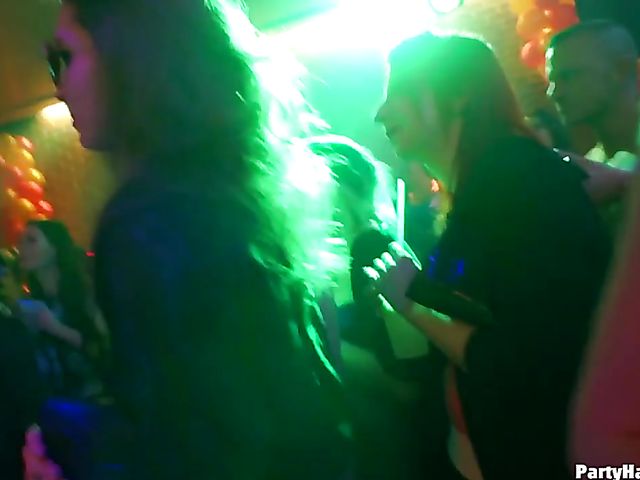 One more sex party in the club with horny women out of control