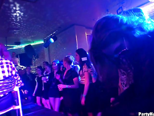 One more sex party in the club with horny women out of control