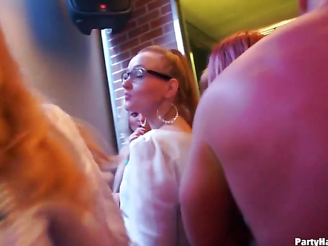 One more sex party in the club with horny women out of control