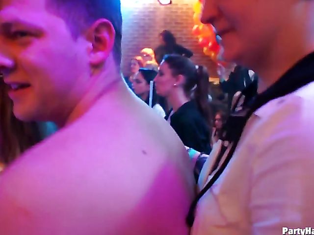 One more sex party in the club with horny women out of control