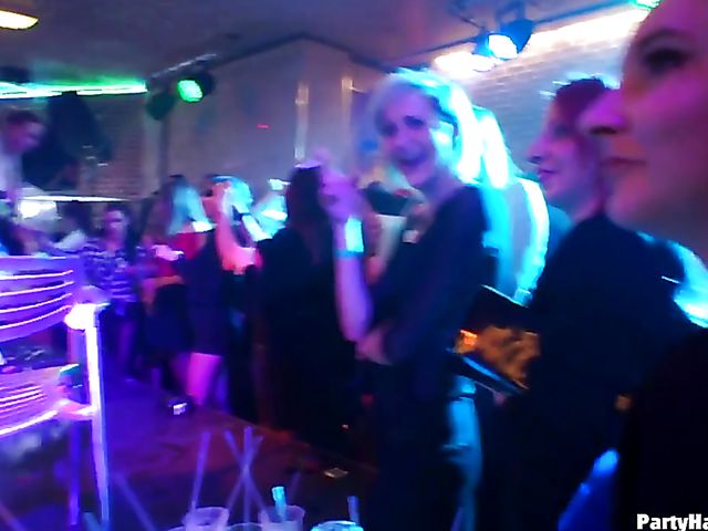 One more sex party in the club with horny women out of control