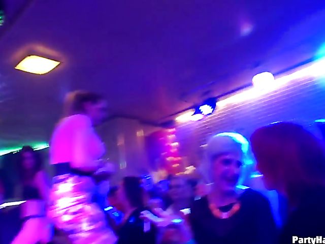One more sex party in the club with horny women out of control