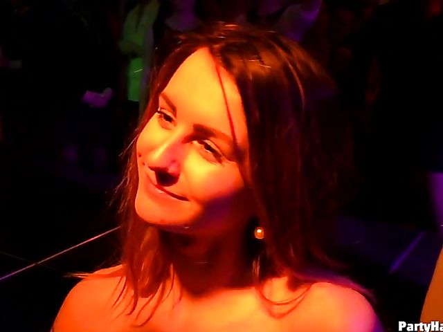 Cock sucking orgy in the nightclub 