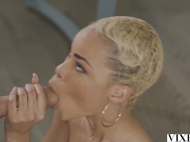 Short hair ebony Arie Faye gets fucked by Mick Blue