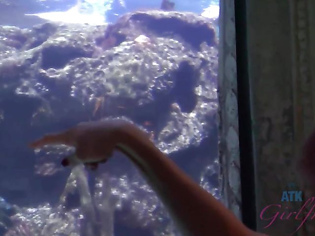 Skinny GF Tara Ashley gets her tight pussy fingered in the evening