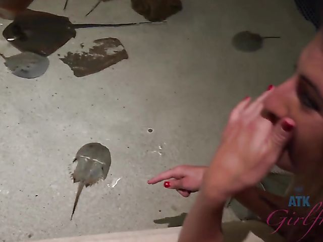 Skinny GF Tara Ashley gets her tight pussy fingered in the evening