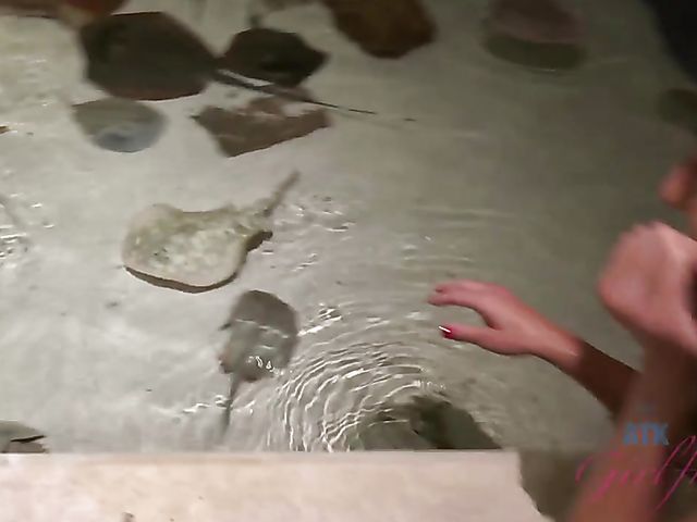 Skinny GF Tara Ashley gets her tight pussy fingered in the evening