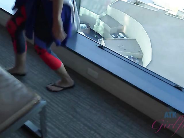 Skinny GF Tara Ashley gets her tight pussy fingered in the evening