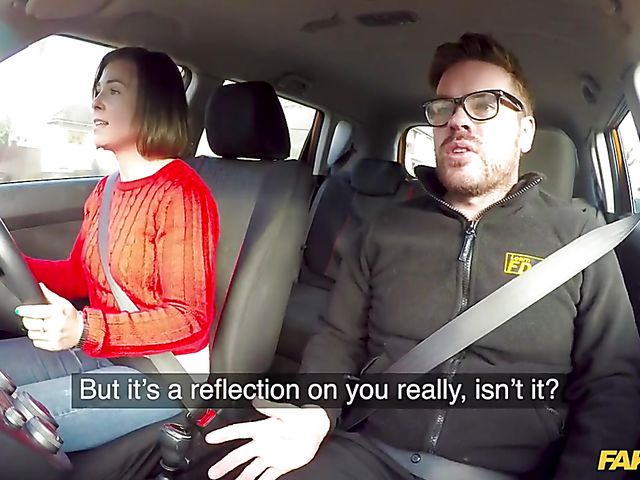 Jamie Ray - Car fuck with a fake driving instructor