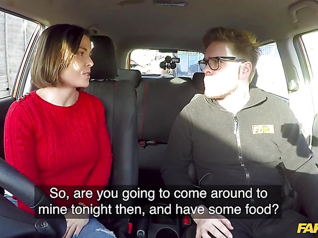 Jamie Ray - Car fuck with a fake driving instructor