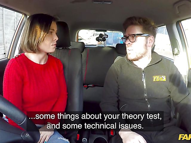 Jamie Ray - Car fuck with a fake driving instructor