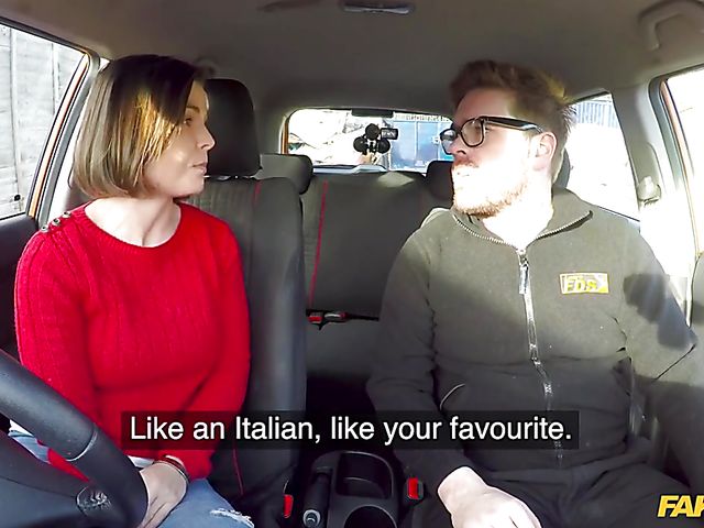 Jamie Ray - Car fuck with a fake driving instructor