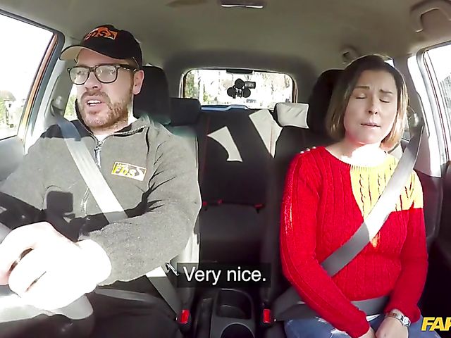Jamie Ray - Car fuck with a fake driving instructor