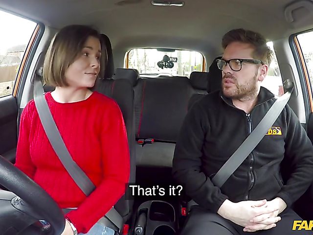 Jamie Ray - Car fuck with a fake driving instructor