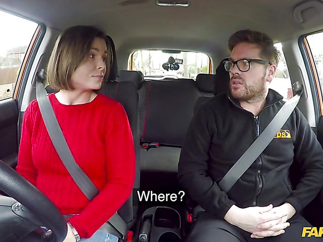 Jamie Ray - Car fuck with a fake driving instructor
