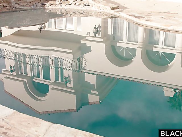 Big boobed Nicole Aniston takes two black cocks 