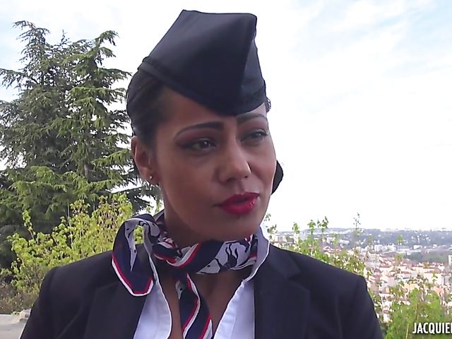 41-year-old French stewardess Clelie gets ass fucked