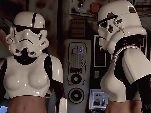 Vivid Parody - 2 Storm Troopers enjoy some Wookie dick