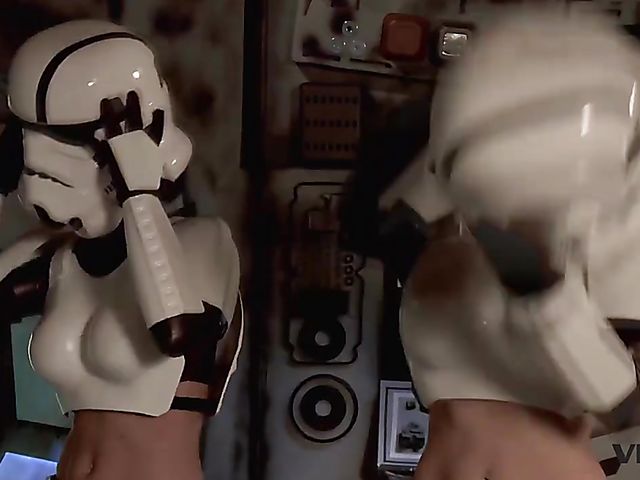 Vivid Parody - 2 Storm Troopers enjoy some Wookie dick