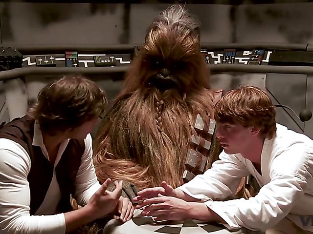 Vivid Parody - 2 Storm Troopers enjoy some Wookie dick