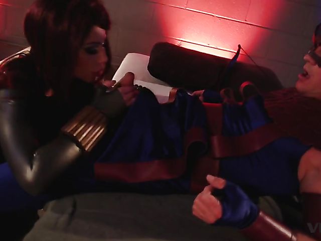 Vivid Parody - Hawk aims his cock at Widow’s hot pussy