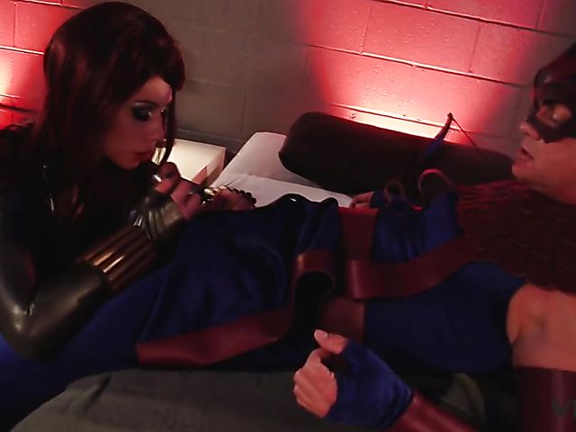 Vivid Parody - Hawk aims his cock at Widow’s hot pussy