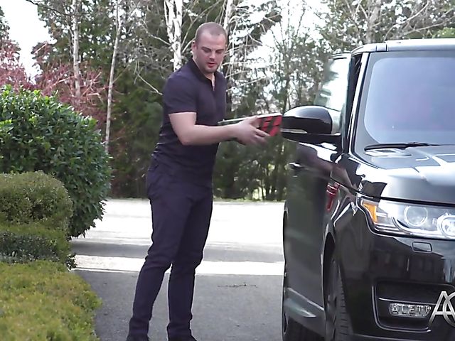Aletta Ocean seduces a delivery guy with her juggs
