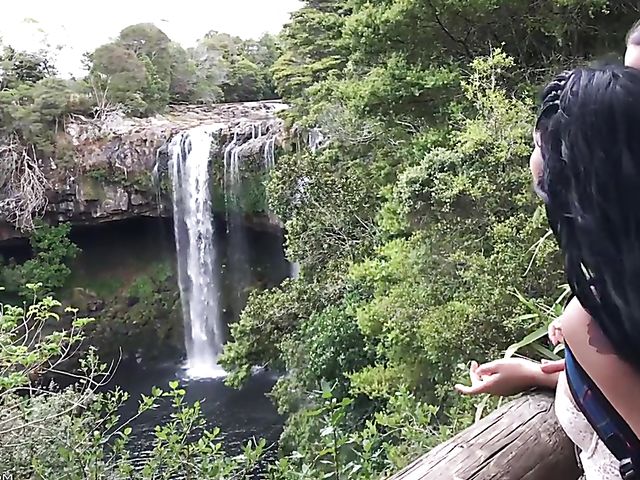 Sexy hiking with cute young girls Gina Valentina and Lily Adams