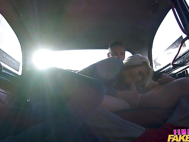 Backseat shagging in a taxi with hot MILF Kathy Anderson 