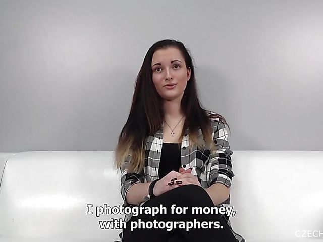 Casting blowjob with barely legal Czech Petra 