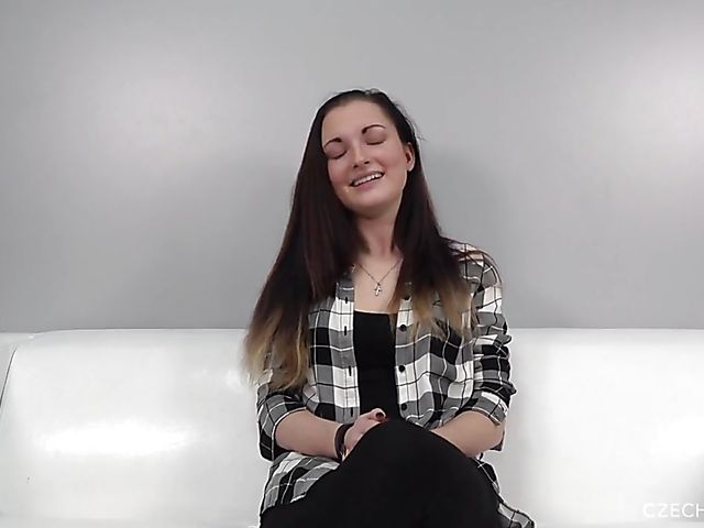Casting blowjob with barely legal Czech Petra 