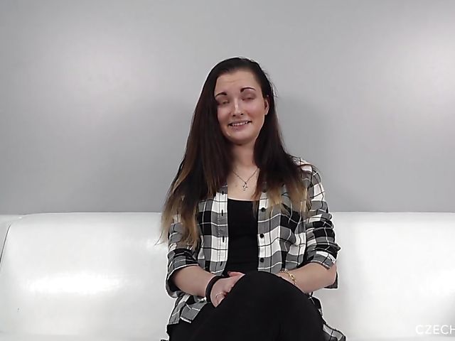 Casting blowjob with barely legal Czech Petra 