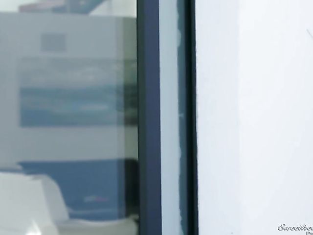 Ebony teen Nia Nacci and breasty Hadley Viscara go lesbian