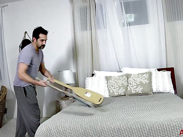 Hairy MILF Helena Price gets pounded on her bed