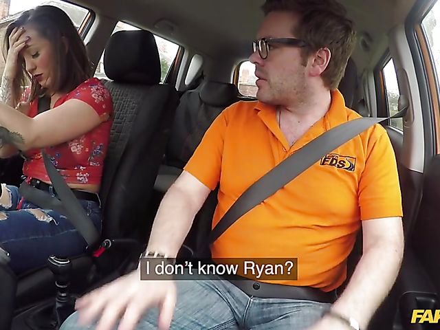 Busty slut Betty Foxxx gets nailed by a driving instructor