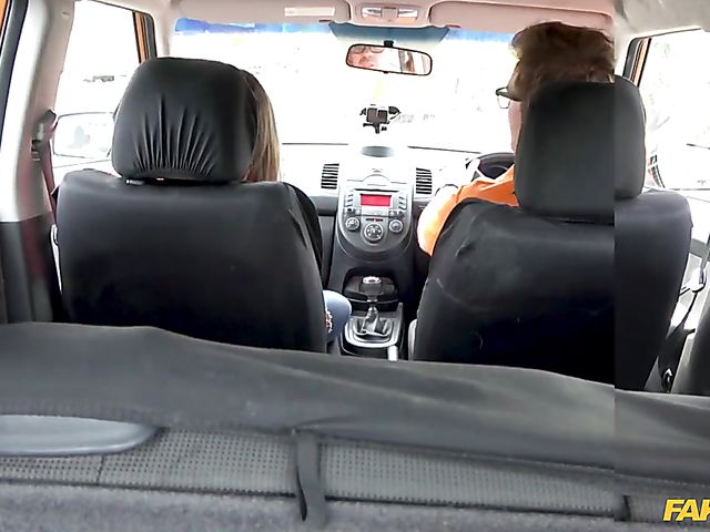 Busty slut Betty Foxxx gets nailed by a driving instructor