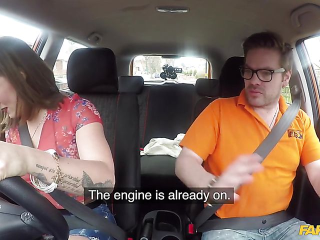 Busty slut Betty Foxxx gets nailed by a driving instructor