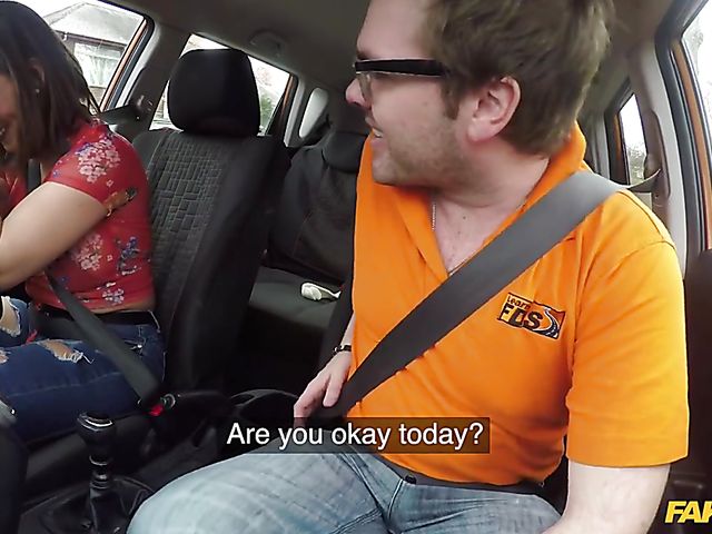 Busty slut Betty Foxxx gets nailed by a driving instructor