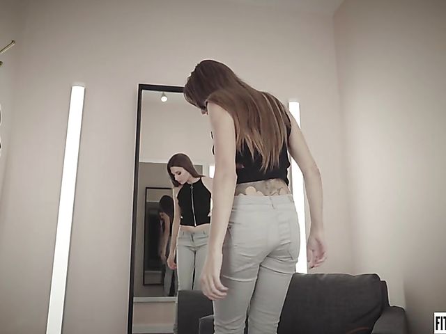 Fitting room masturbation with small tits babe Talia Mint